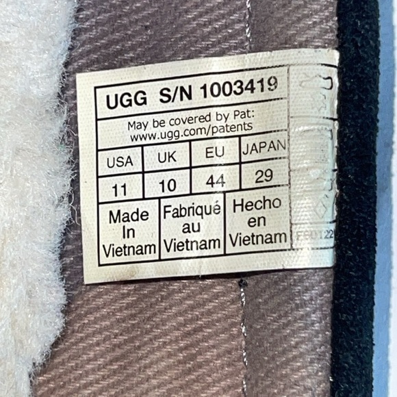 UGG Black Alder Faux Shearling Lined Slippers - Picture 10 of 10